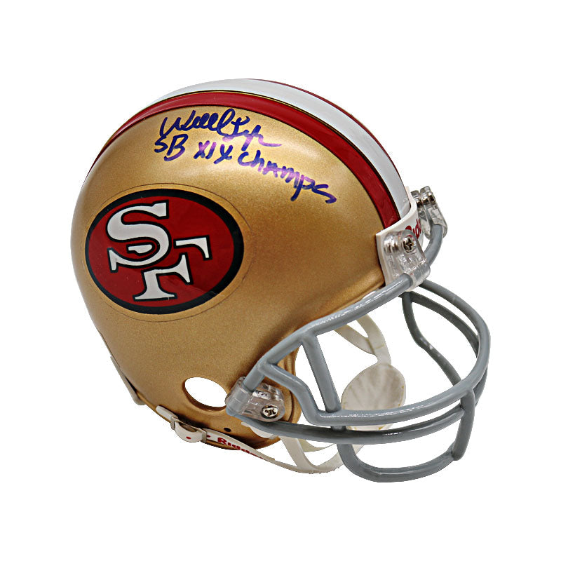 Wendell Tyler Autographed and Inscribed SB XIX Champs San Francisco 49ers Mini Helmet (TriStar Holo Only)