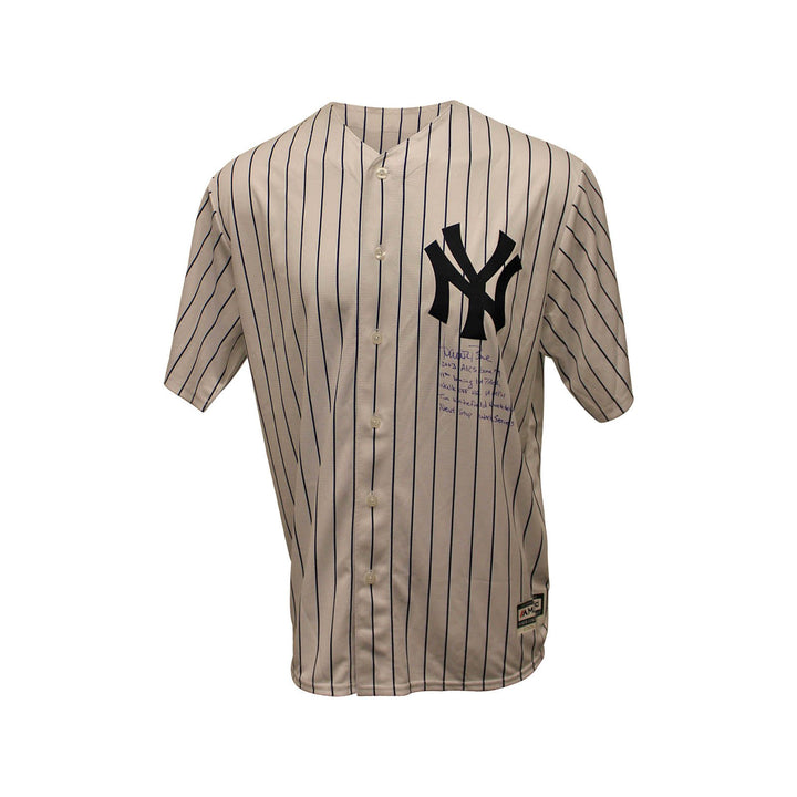 Aaron Boone New York Yankees Autographed and "Multi Inscribed In Front "2003 ALCS GW HR" Yankees Jersey