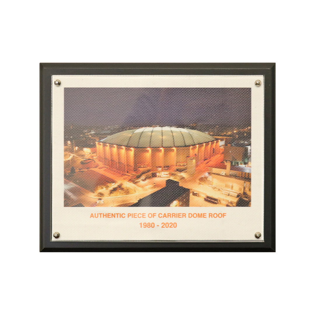 Syracuse University Authentic 8x10 Dome Roof Plaque with Night Time Image