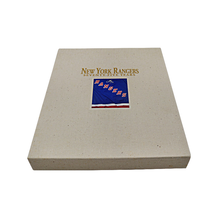 Mark Messier New York Rangers Multi Signed Leather-Bound Rangers 75th Anniversary Book