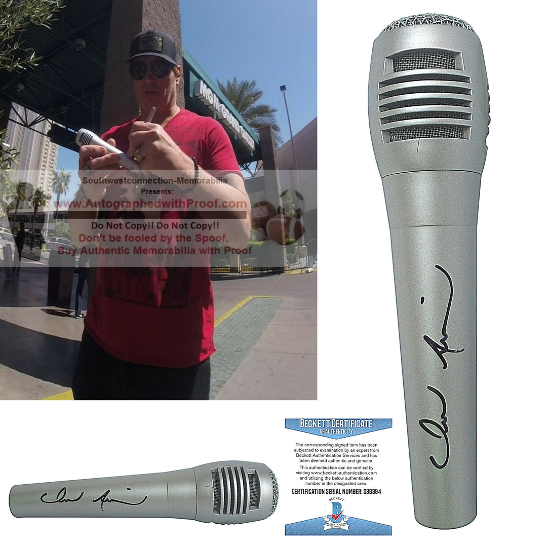 Jerrod Niemann Autographed Microphone Exact Proof Photo Beckett Authentication BAS Cert