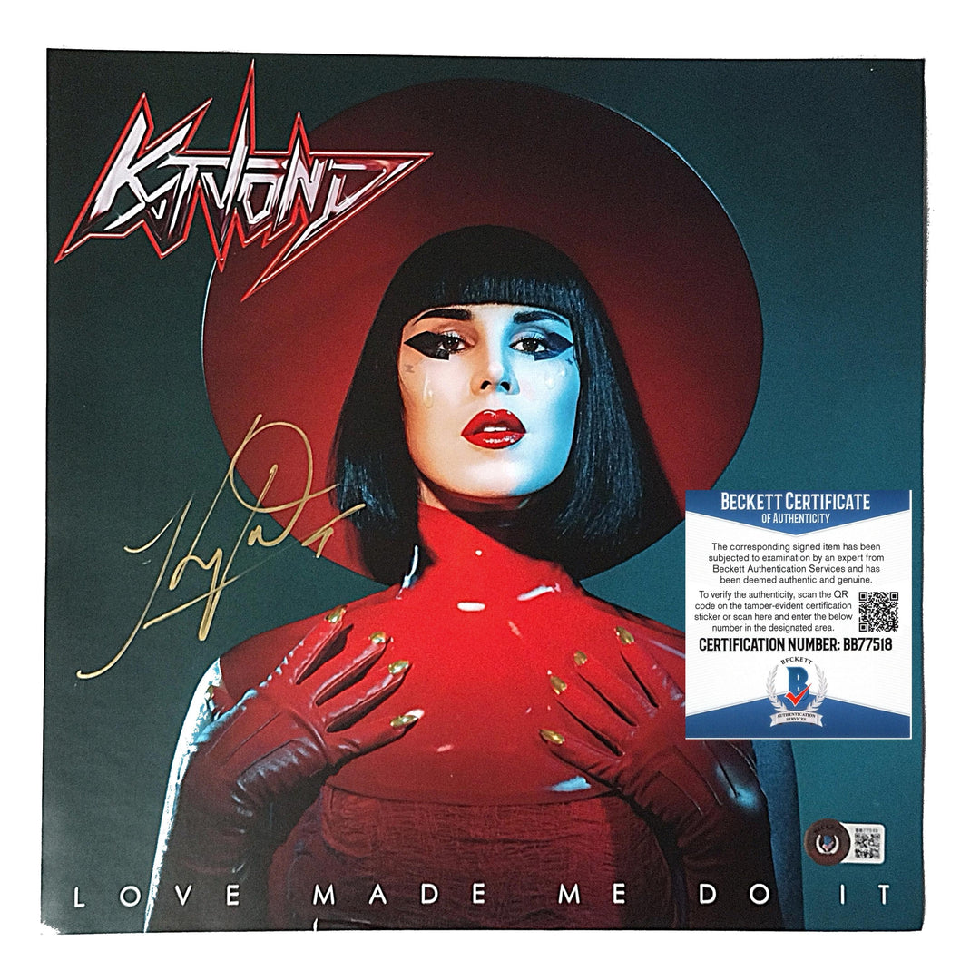 Kat Von D Signed Love Made Me Do It 12x12 Album Promo Poster Beckett Autographed
