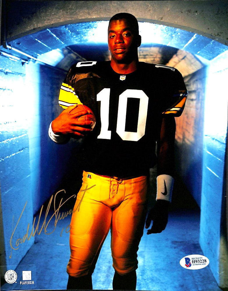 Kordell Stewart Pittsburgh Steelers Signed Vintage 8x10 Photo (Beckett)