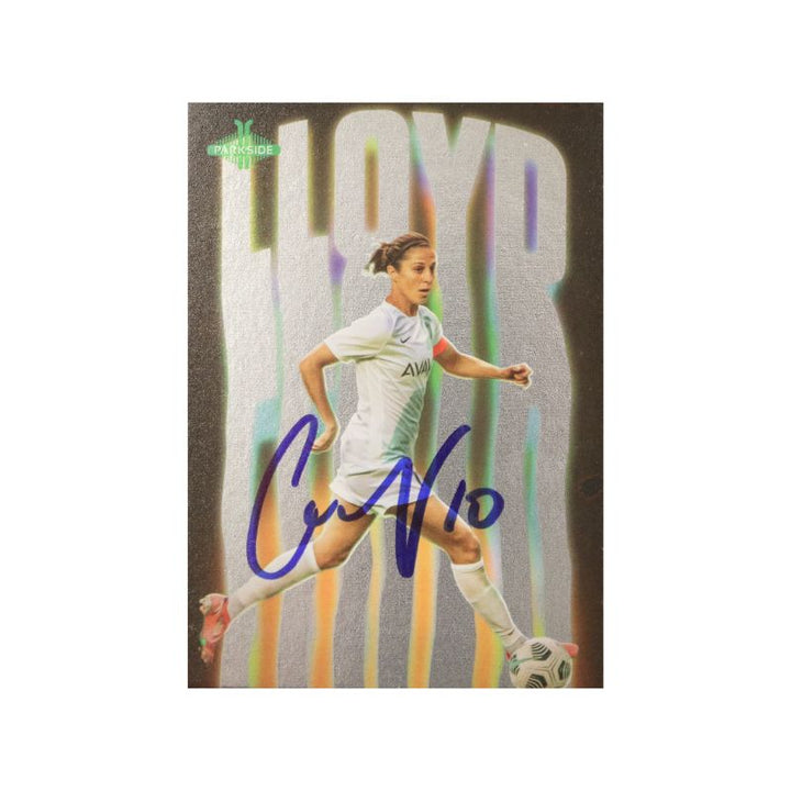 Carli Lloyd USWNT Autographed 2021 Park Side NWSL Lloyd Tribute Trading Card D16 (CX Auth)