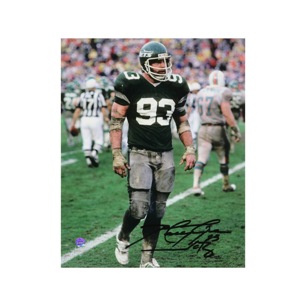 SAUCE GARDNER SIGNED NY JETS 16X20 CHEESE HEAD PHOTO - BECKETT