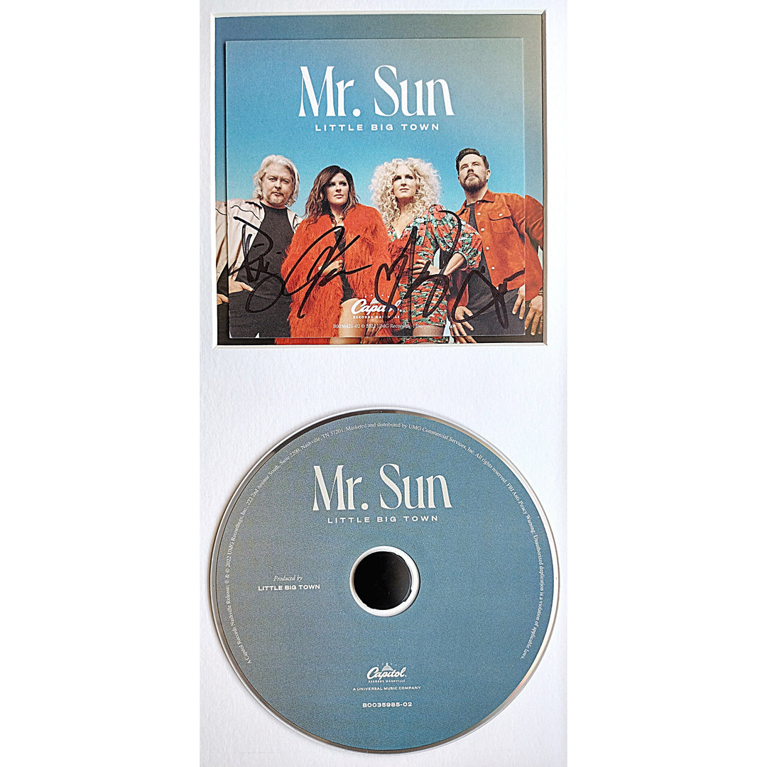 Little Big Town Autographed Mr Sun CD Framed Wall Display Beckett Signed Album