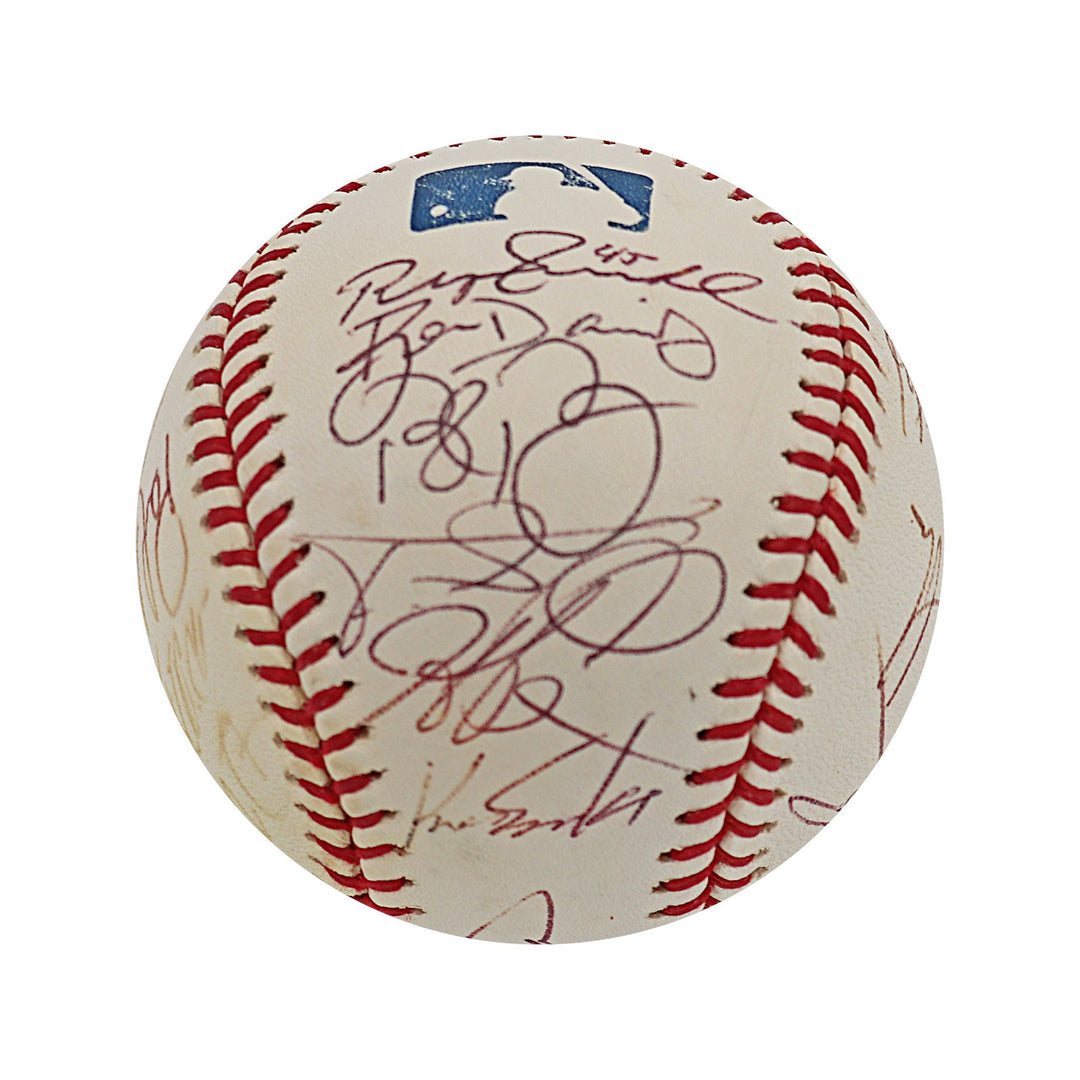 2001 Seattle Mariners 25+ Signature Autographed MLB "Toned" Baseball (Jeff Nelson LOA) - CollectibleXchange