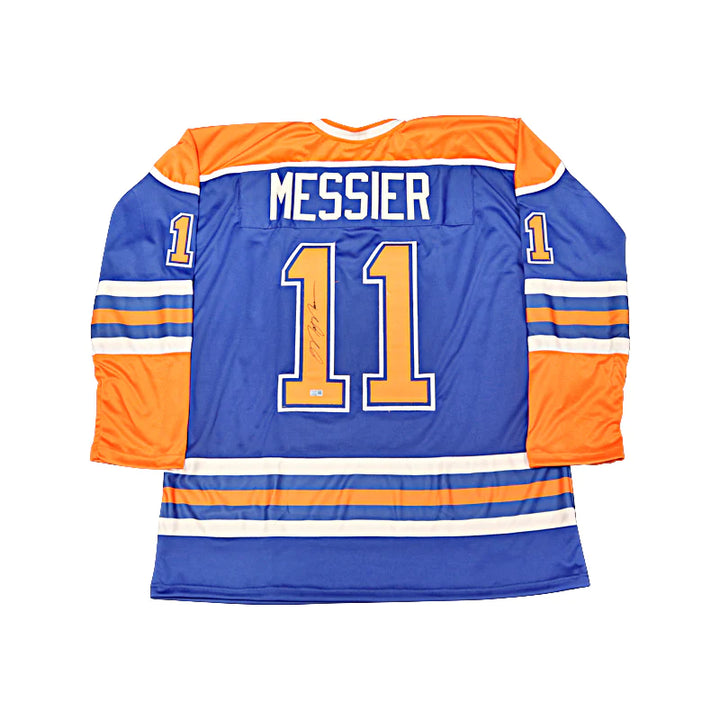 Mark Messier Edmonton Oilers Autographed Custom Blue Jersey (CX Auth)