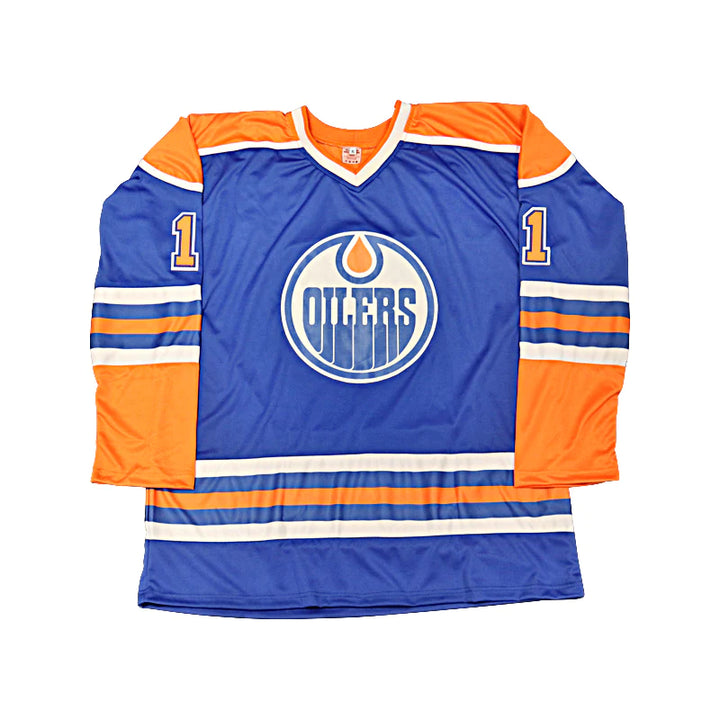 Mark Messier Edmonton Oilers Autographed Custom Blue Jersey (CX Auth)