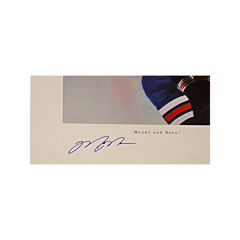 Mark Messier New York Rangers Autographed TPS Lithograph