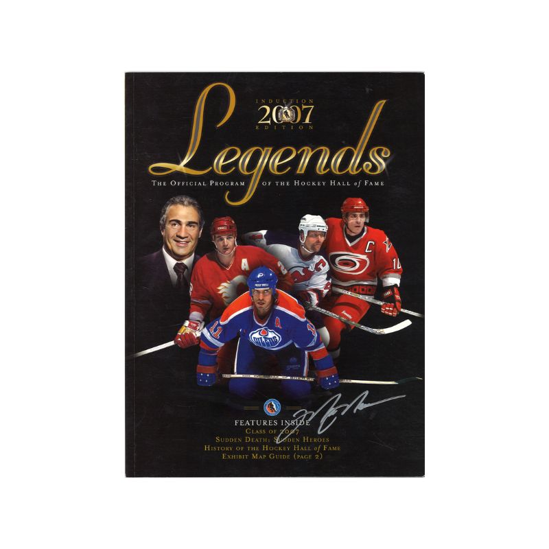 Mark Messier New York Rangers Autographed 2007 Hockey Hall of Fame Induction Program (CX Auth)