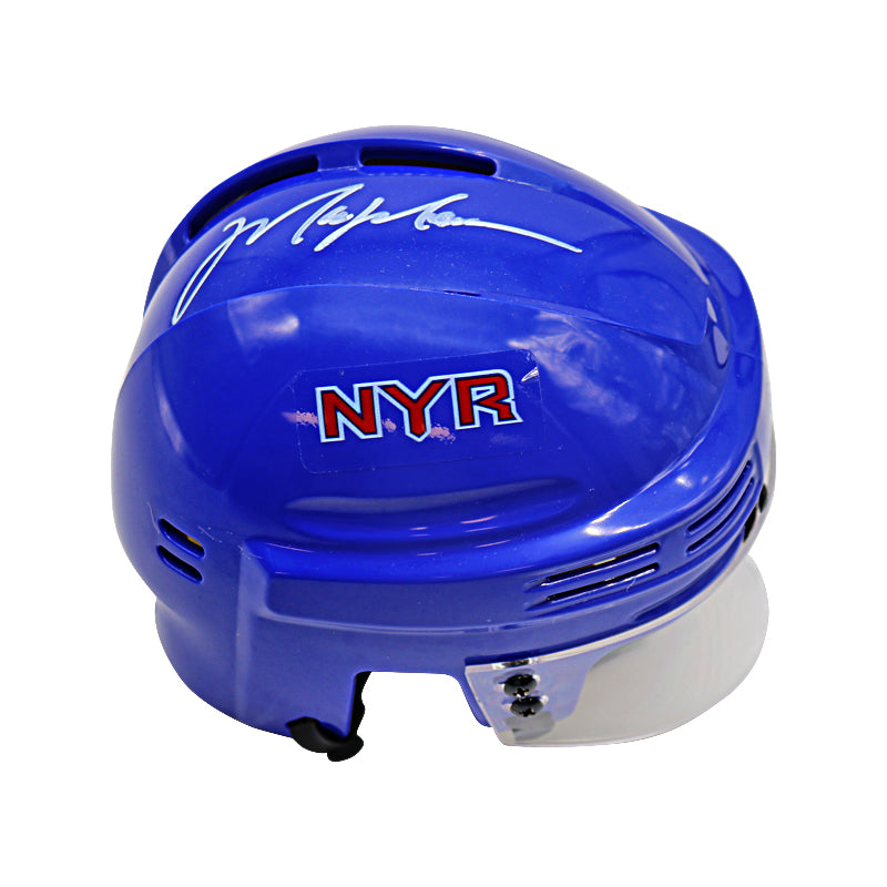 Mark Messier New York Rangers Autographed Blue Mini Helmet (Top Tier Auth)
