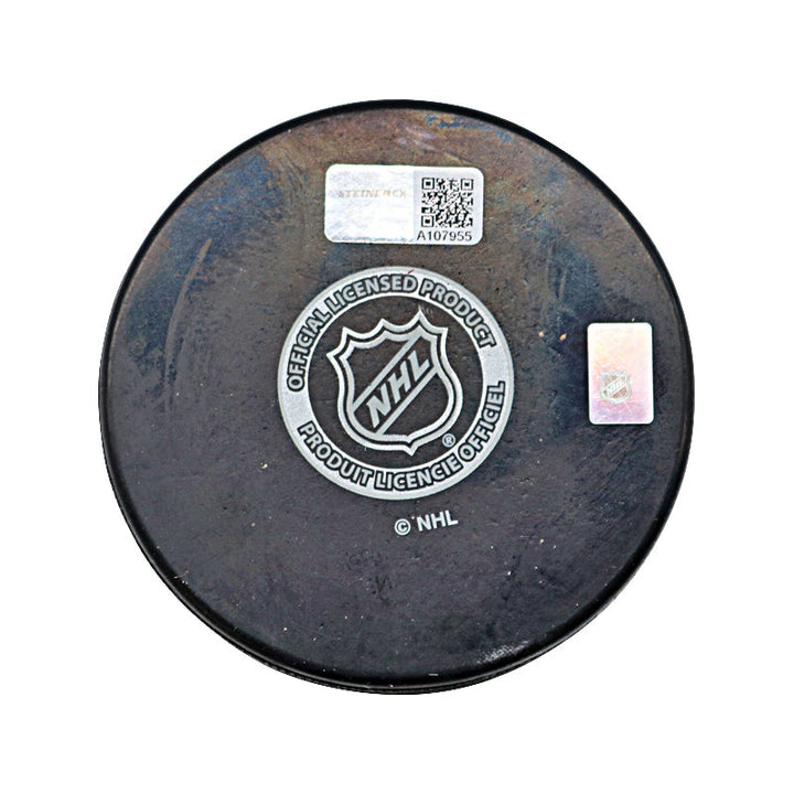 Mark Messier New York Rangers Autographed and Insc "94 SC Champs" Rangers Puck (CX Authenticated)