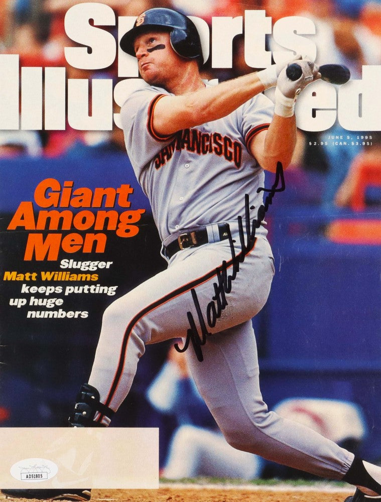 Matt Williams San Francisco Giants Signed 1995 Sports Illustrated Magazine 8 x 10.5 Cover (JSA)