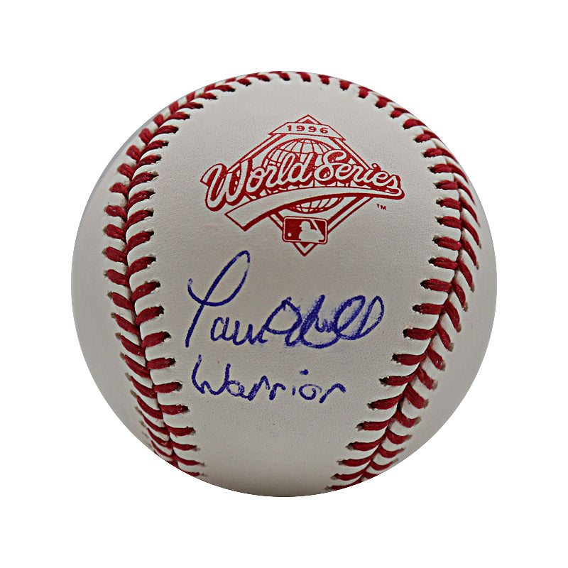 Paul O'Neill New York Yankees Autographed and Inscribed "Warrior" 1996 World Series Imperfect Baseball (CX Auth)