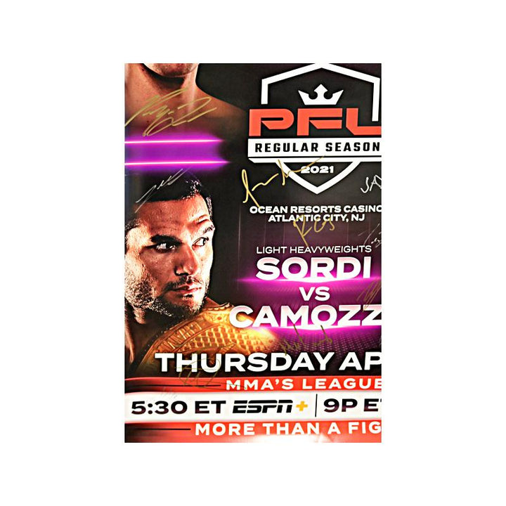 PFL 2 Autographed Event Poster From April 29th, 2021 In Atlantic City, NJ