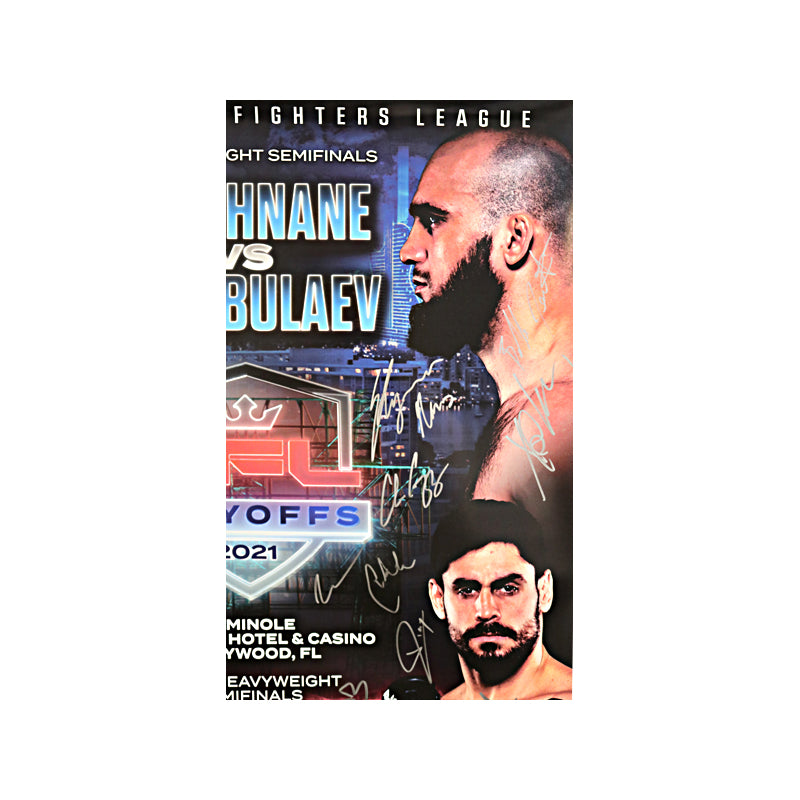 PFL Playoffs Semi-Final #3 Autographed Event Poster From August 27th, 2021 In Hollywood, FL