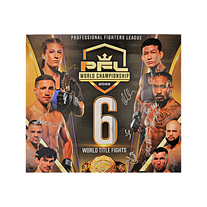 2022 PFL Season Championships Autographed 24"x36" Event Poster