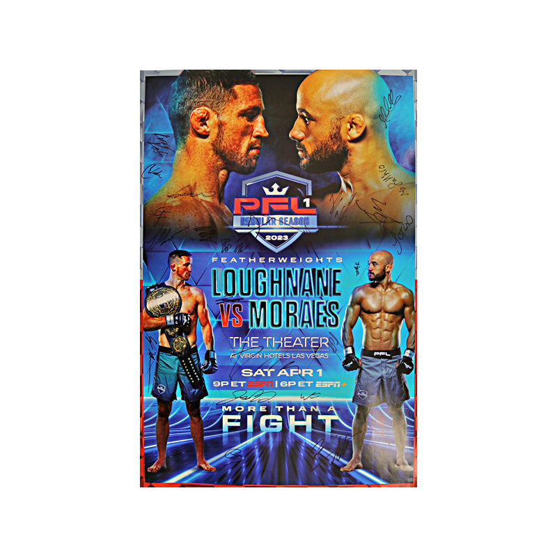 PFL Autographed Event Poster from PFL 1 of 2023 Season: Loughnane vs Moraes