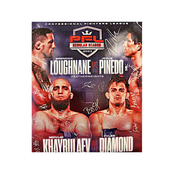 PFL Autographed Event Poster from PFL 4 of 2023 Season: Loughnane vs Pinedo