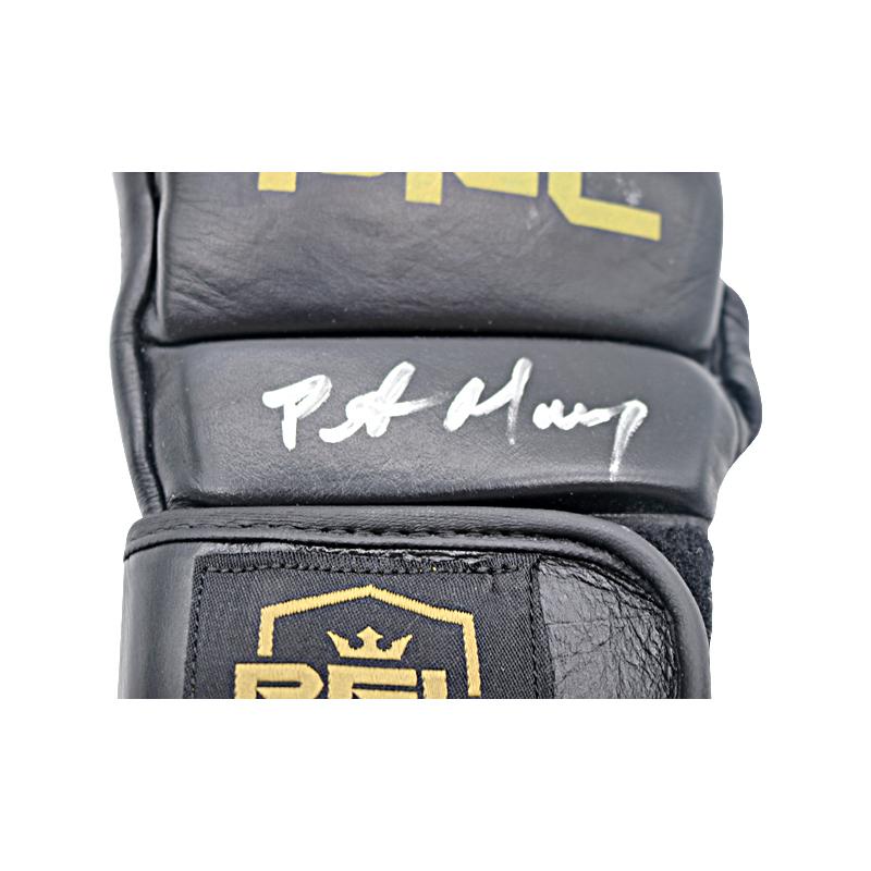 Donn Davis (PFL Co-Founder) and Peter Murray (PFL CEO) Signed and Inscribed Gloves