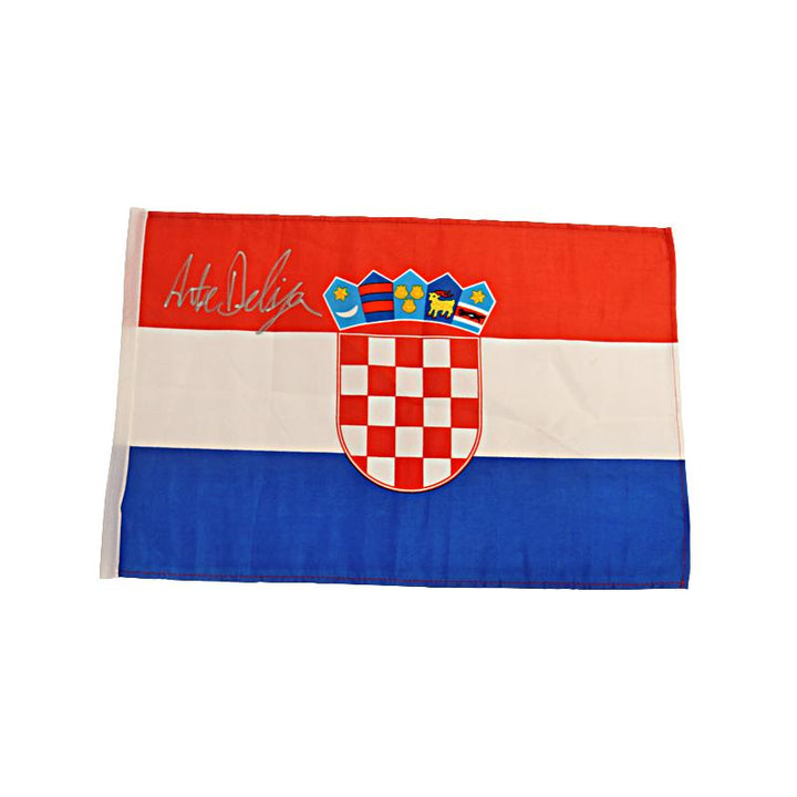 Ante Delija Autographed Croatia Flag