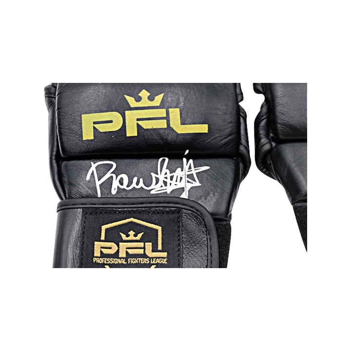 Raush Manfio Autographed Authentic Model PFL Gold Lettered 2021 Fight Glove
