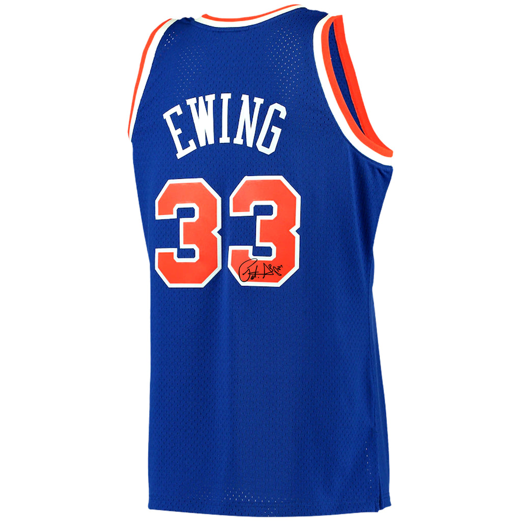 Patrick Ewing Shooting Action New York Knicks Autographed 16 x