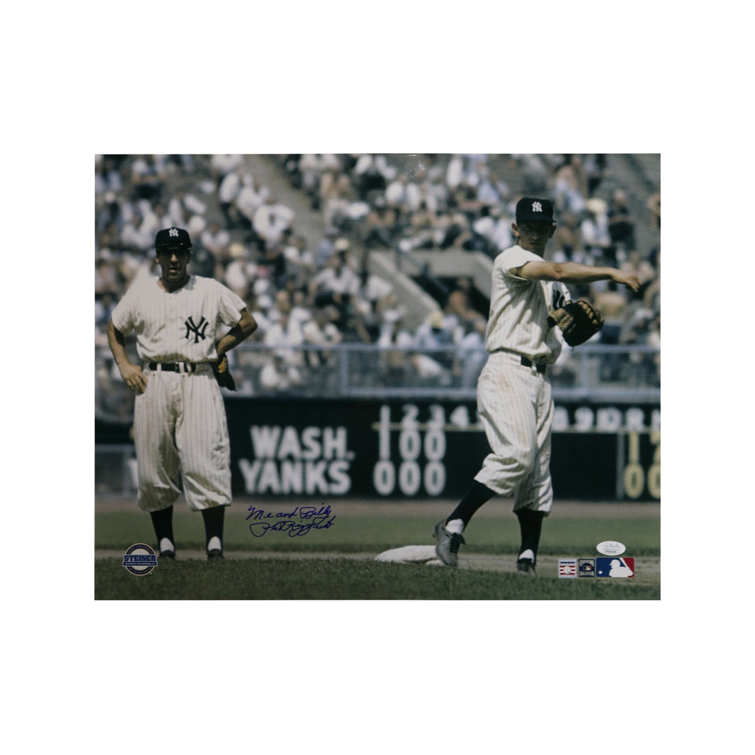 Phil Rizzuto New York Yankees with "Me and Billy" Inscription Autographed 16x20 Photo (JSA Authentication)