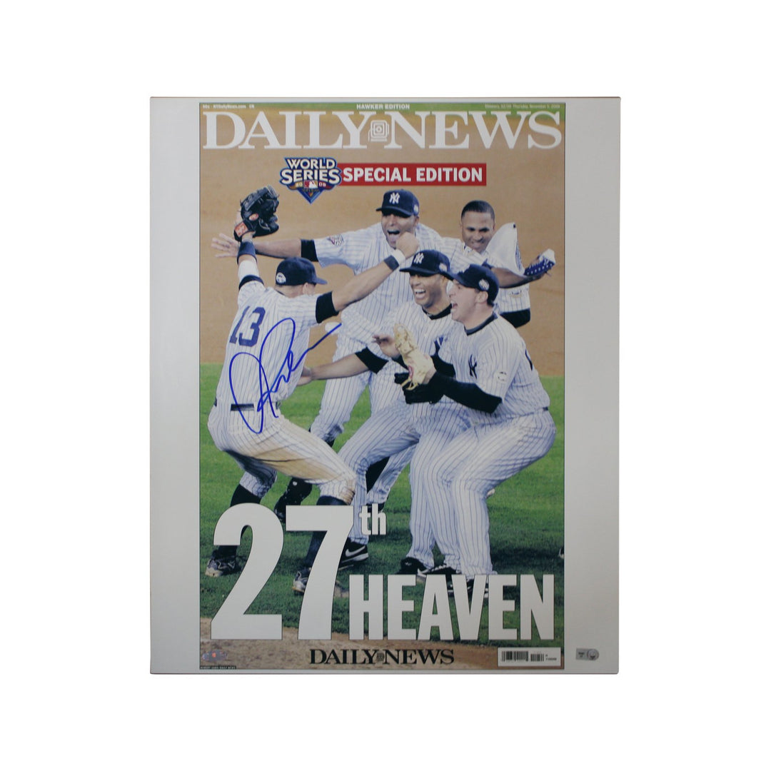 Alex Rodriguez New York Yankees Autographed Daily News Cover 11-05-09 Celebration 16x20 Photo (Steiner Hologram Only)