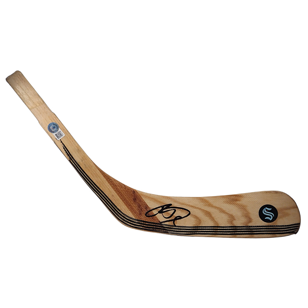 Ryan Donato Autographed Seattle Kraken Logo Ice Hockey Stick Blade Beckett BAS Signed