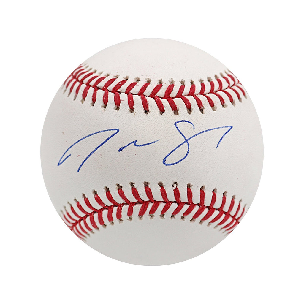 Ichiro Suzuki Autographed Miami Marlins Majestic White Baseball