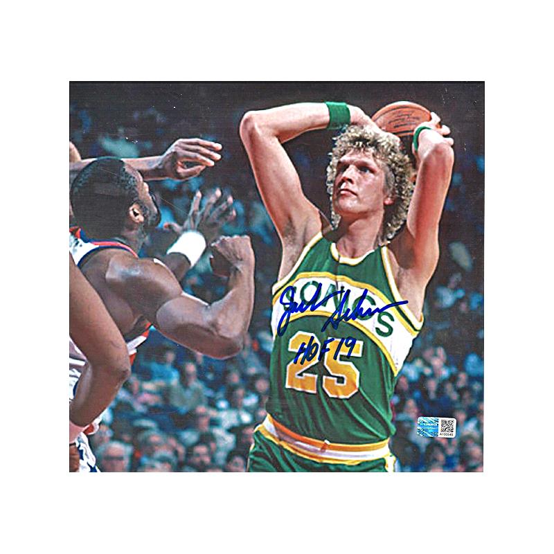 Jack Sikma Seattle Supersonics Autographed and Inscribed "HOF 19" 8x10 Photo