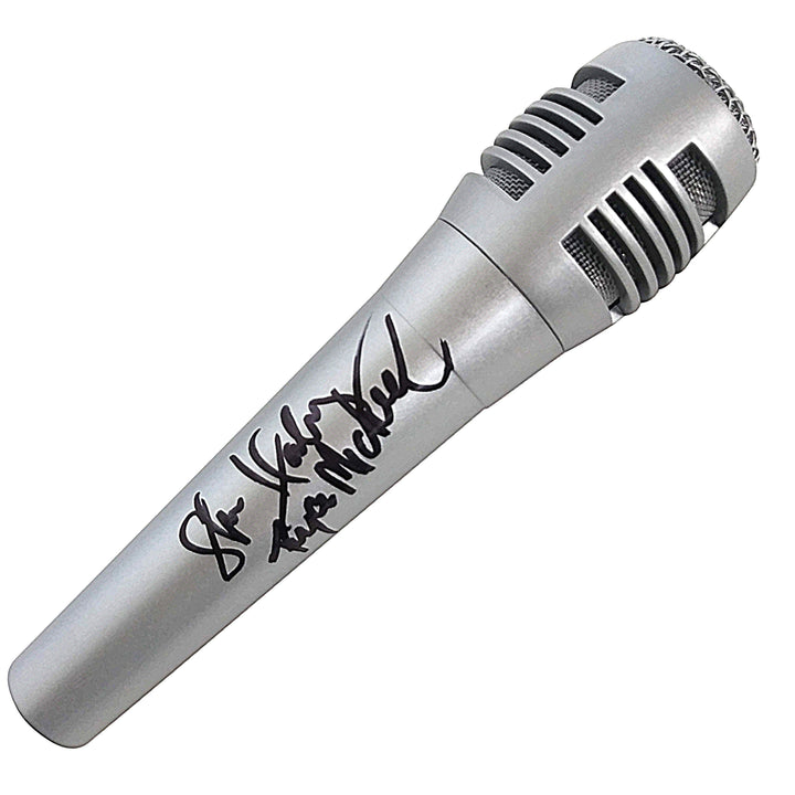 Shannon Haley and Ryan Michaels Signed Microphone with Exact Proof Photos Beckett BAS Cert S38474