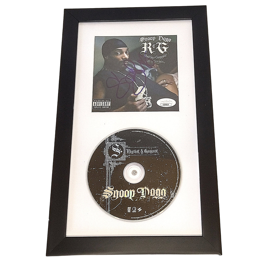 Snoop Dogg Autographed Framed R&G Rhythm and Gangsta CD Cover JSA Authentication Rapper Rap Signed