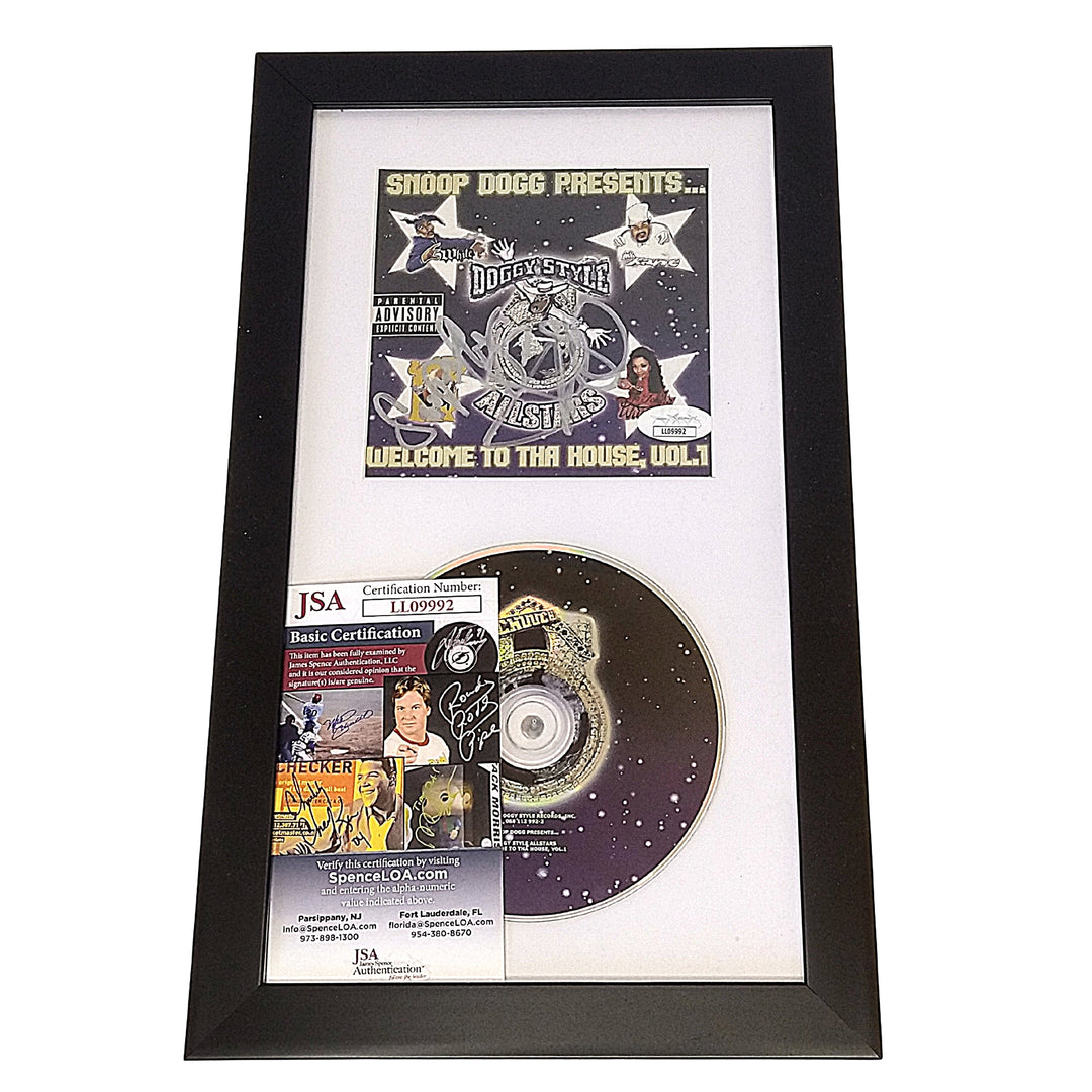 Snoop Dogg and Soopafly Autographed Framed Welcome To Tha House CD Cover Compact Disc JSA Signed COA
