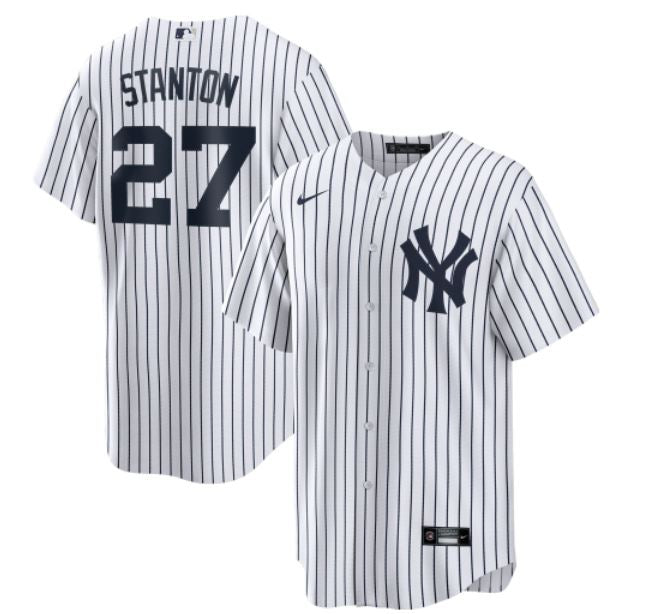 Men's New York Yankees Giancarlo Stanton Nike White Home Replica