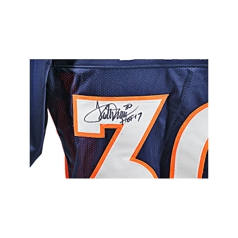 Denver Broncos Terrell Davis Autographed Signed Inscribed Hof 17 Jersey Jsa  Coa