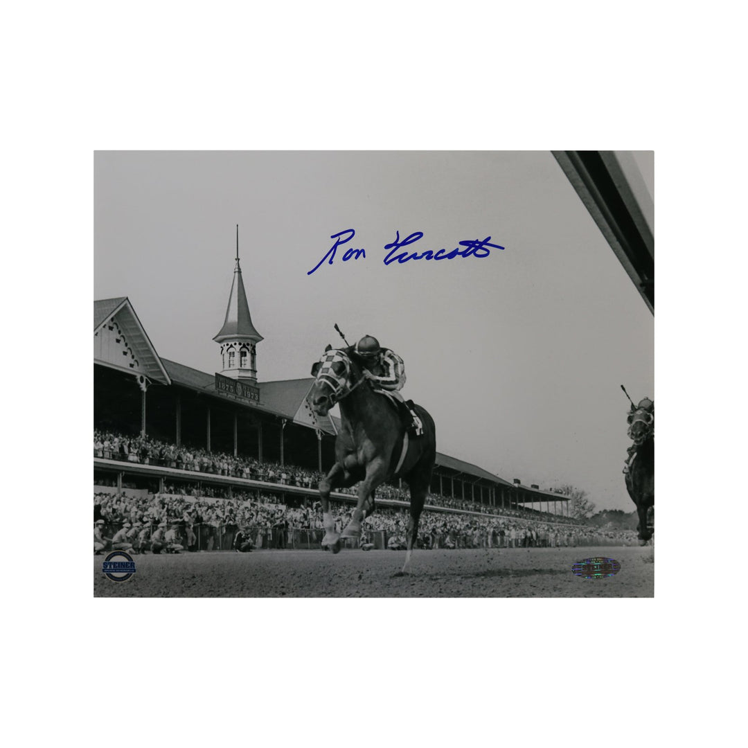 Ron Turcotte Autographed Riding Secretariat at Kentucky Derby 8x10 Photo (Steiner Hologram Only)