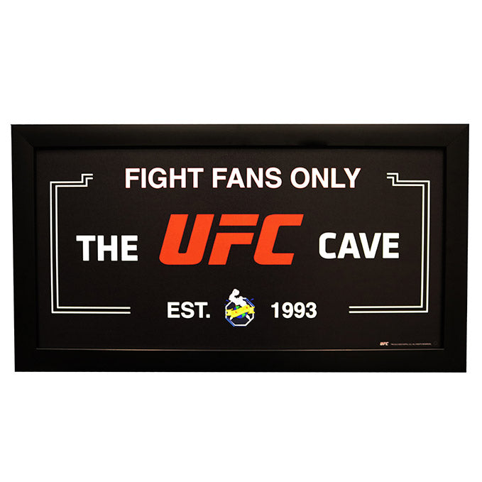 UFC Framed 10x20 Cave Sign