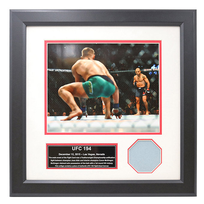 UFC 194 Fight Used Octagon Framed Collage