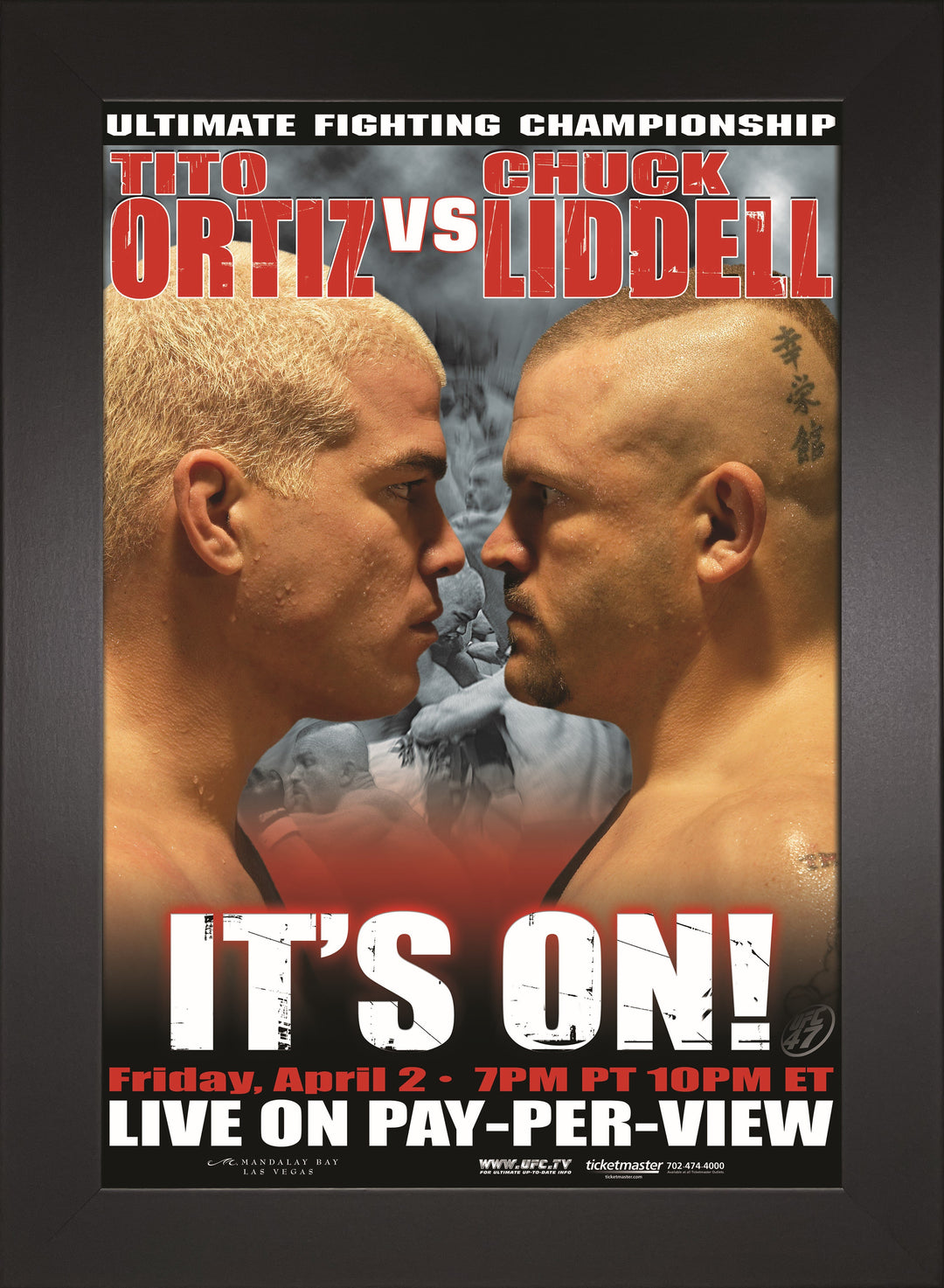UFC 47: It's On! Replica Mini Framed 9x13 Event Poster