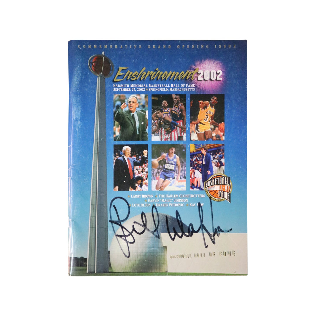 Bill Walton San Diego Clippers Autographed 2002 NBA Hall of Fame Enshrinement Magazine (JSA Authenticated)