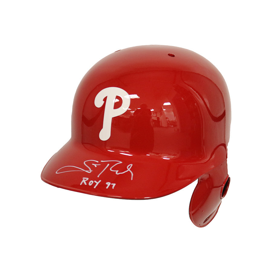 Scott Rolen Phillies Autographed & Inscribed ROY 97 Helmet (Top Tier Authentics)