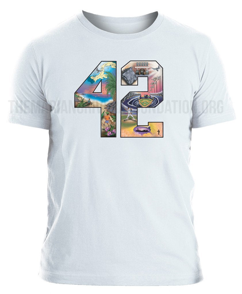 Mariano Rivera "My Journey" #42 White New Era Graphic T-Shirt